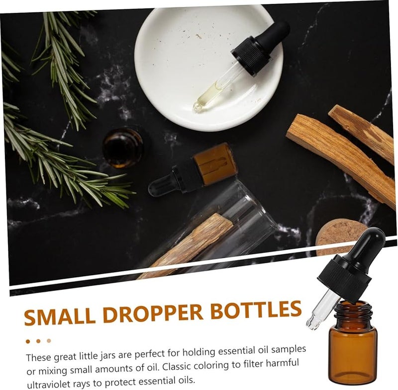 15 Pcs Glass Essential Oil Dropper Bottles 2ml Refillable Perfume Sample Jars - Image 4